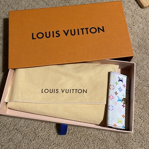 LOUIS VUITTON Murakami Sarah Wallet & 4 Ring Key-case Set. VGUC - Picture 2 of 14